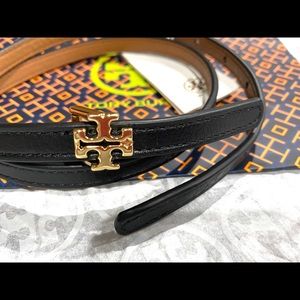 Authentic New Tory Burch 1/2” Reversible Belt